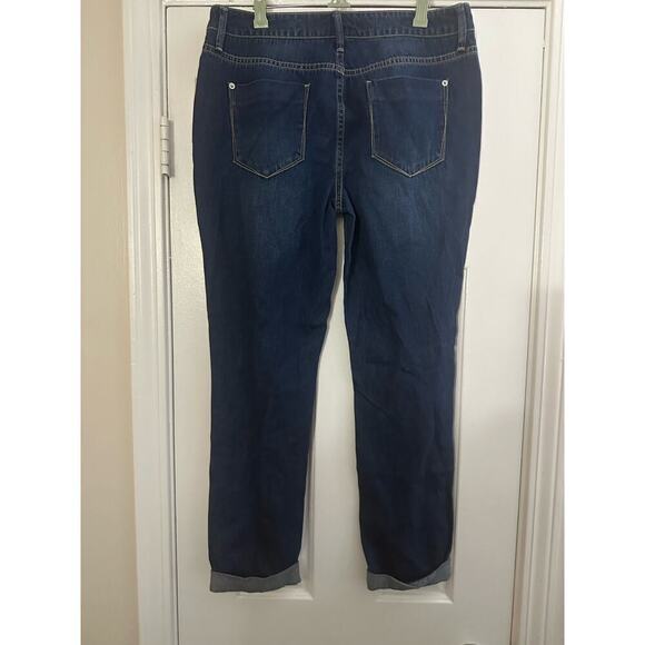 JUSTFAB Distressed Slim Boyfriend Jeans Denim Pants - Sz 27 - NWT - Picture 5 of 6